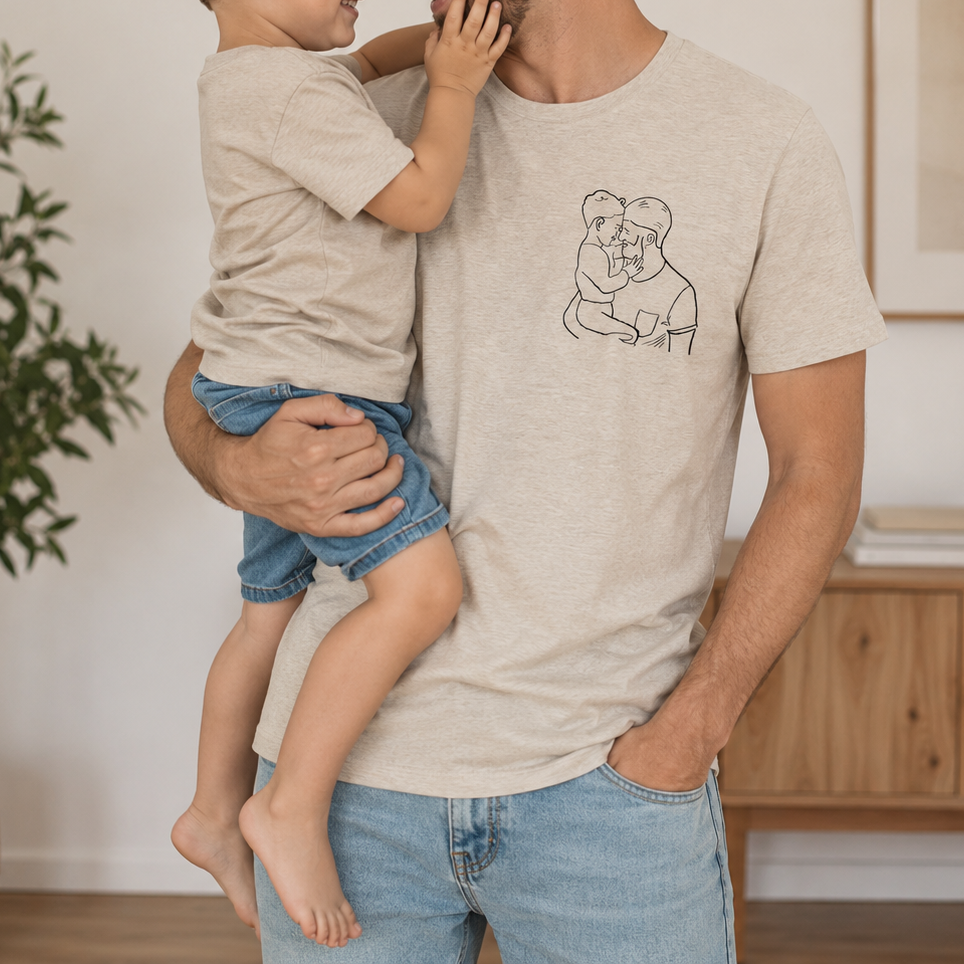 Individuelles Bügelbild nach Foto – personalisiertes Aufbügelmotiv Transferbild – Shirt Deko – Geschenkidee