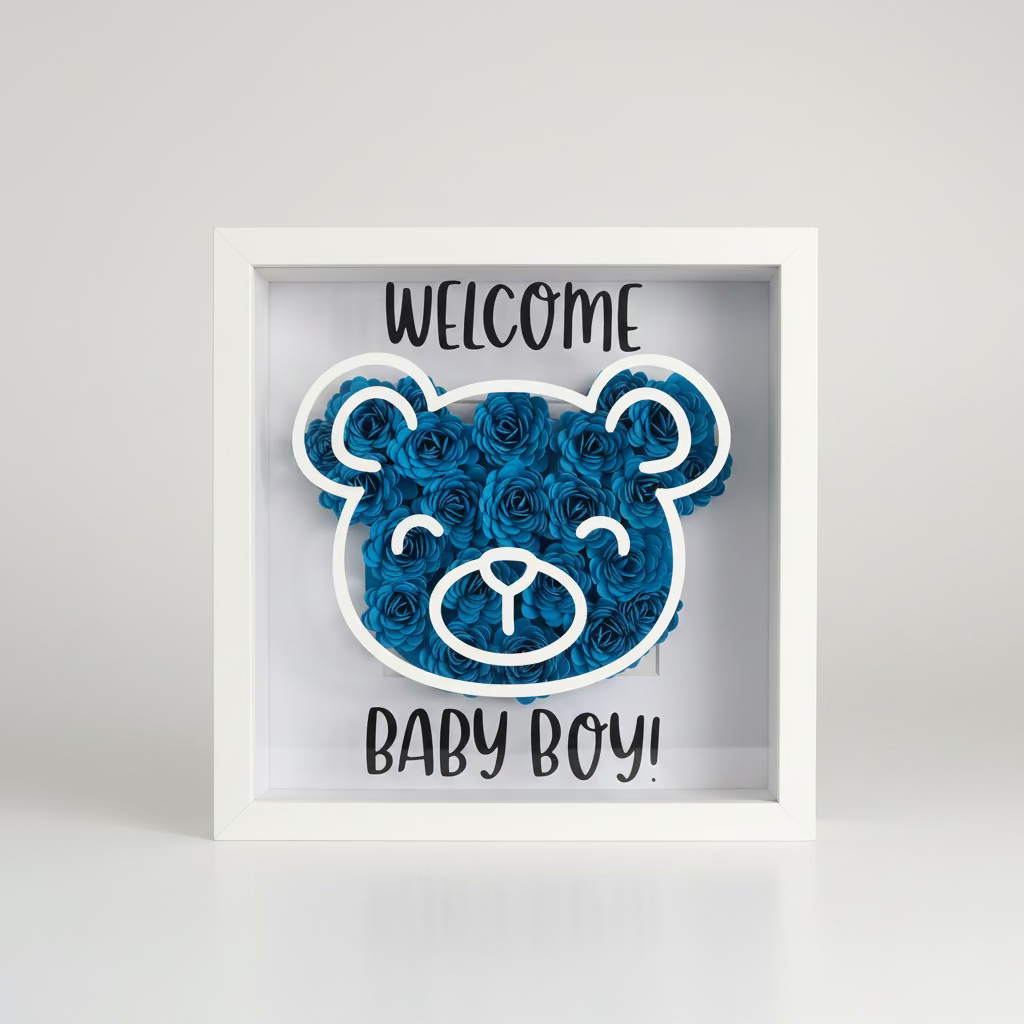 3D Bilderrahmen "Welcome Baby"