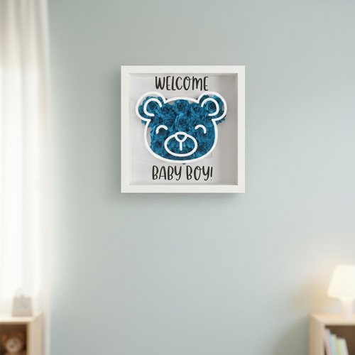 3D Bilderrahmen "Welcome Baby"