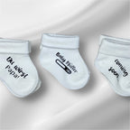 Newborn Babysocken mit Motiv
