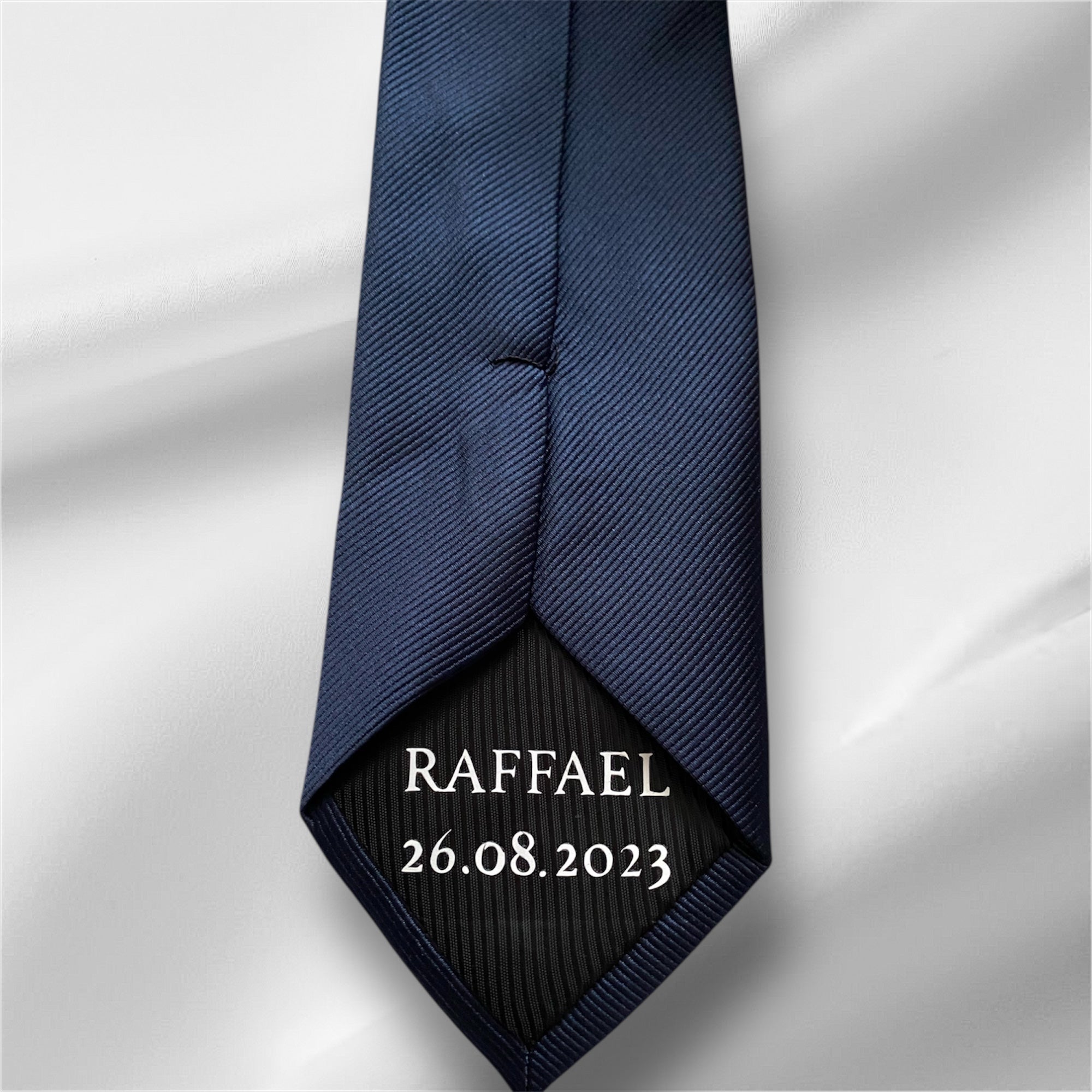 Krawatte Hochzeit Verlobung Name und Datum